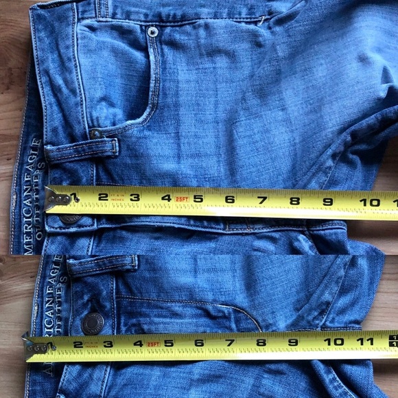 AMERICAN EAGLE Skinny Jeans Super Stretch Distressed Blue Size 6 Short Women’s - Picture 9 of 16